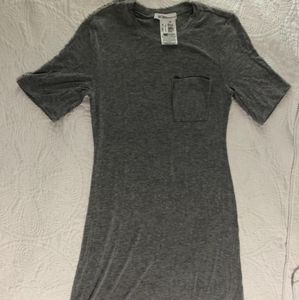 Gray t-shirt dress
